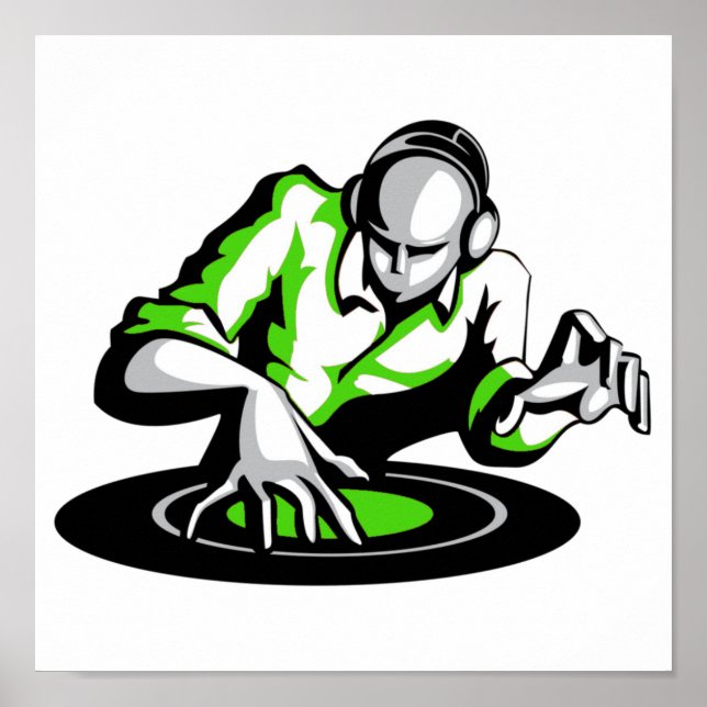 Get the party started DJ Poster (Devant)