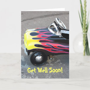 Get Well Soon Toy voiture carte de voeux