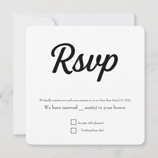 "Getting Hitched" Wedding Elopement Enclosure Card (Dos)