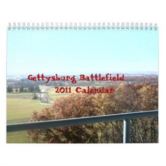 Gettysburg - collage - calendrier