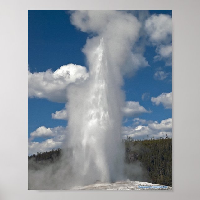 Geyser Old Faithful - Impression artistique (Devant)