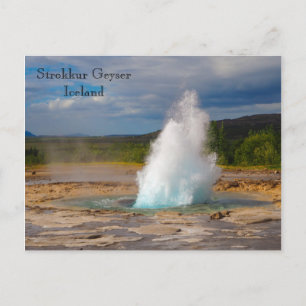 Geyser Strokkur, Islande, Carte postale