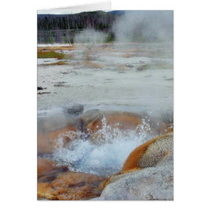 Geysers Vapeur Bouillant Yellowstone
