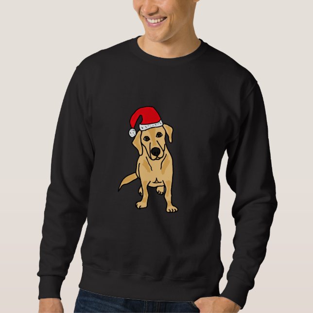 GH Labrador jaune drôle dans le sweatshirt de (Devant)