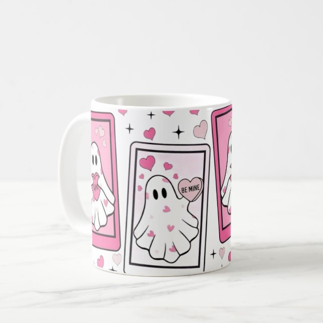 Ghost Bae Mug – Cute Spooky Coffee Cup (Devant gauche)