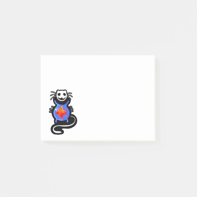 Ghost Kitty Cat Post-It Notes (Devant)