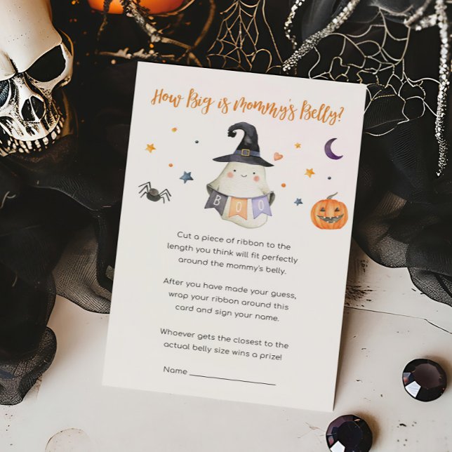 Ghost Little Boo How Big is Mommy's Belly Jeu (Little Boo Baby Shower How Big is Mommy's Belly Game)