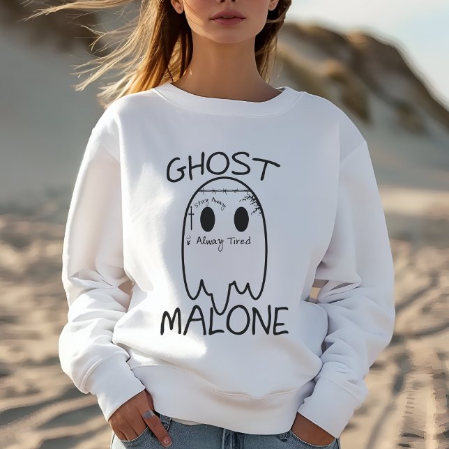 Ghost Malone Halloween Sweatshirt mignon Drôle cad (Créateur téléchargé)