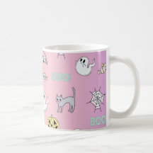 Ghost Motif rose Halloween café Mug