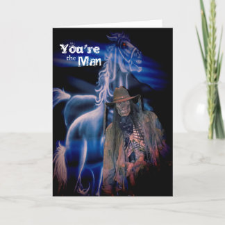 Ghost Rider au-dessus de la colline drôle carte d'