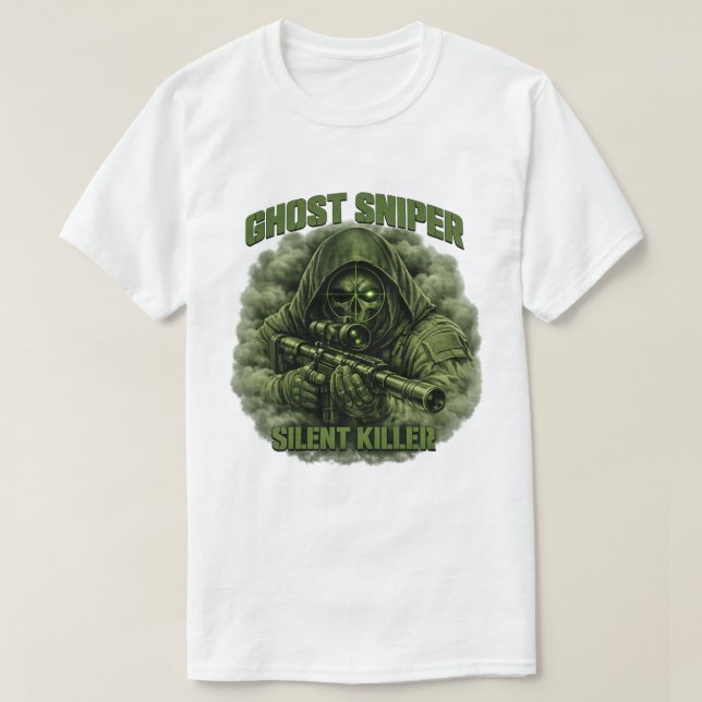 Ghost Sniper Silent Killer Tactical T-Shirt (Design devant)