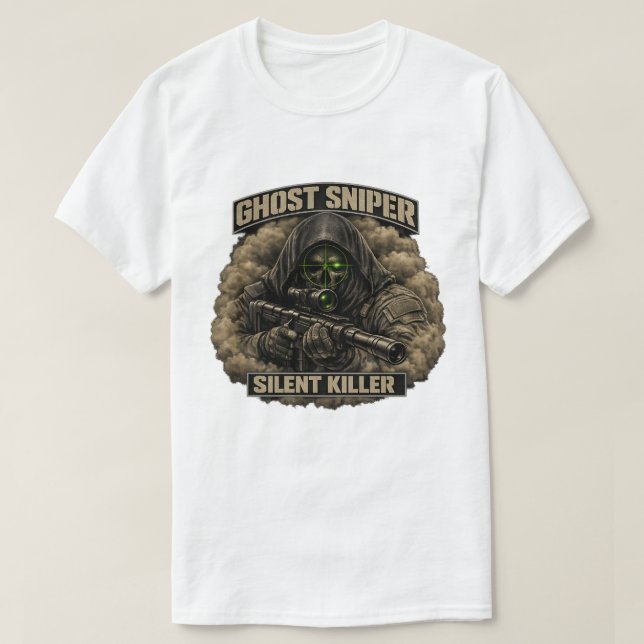 Ghost Sniper Silent Killer Tactical T-Shirt (Design devant)