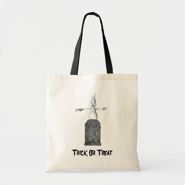 Ghost Tombstone Halloween Funny Sac fourre-tout (Devant)