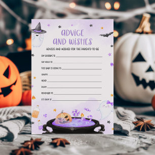 Ghoul Halloween Baby shower Conseils et voeux jeu
