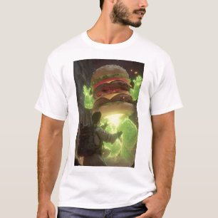 Giant Ghost Burger Attack T-Shirt - Drôle de Paran
