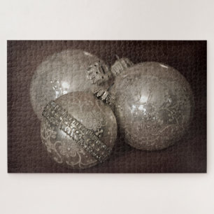 Giant Vintage Ornements Puzzle de Noël