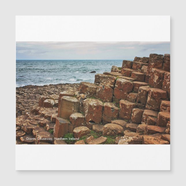 Giants Causeway, Irlande, Carte magnétique (Devant)