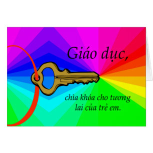 Giao duc, Teacher Appreciation Card in Vietnamese