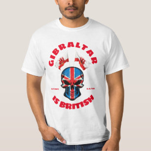Gibraltar est britannique 1704 Scull T-Shirt