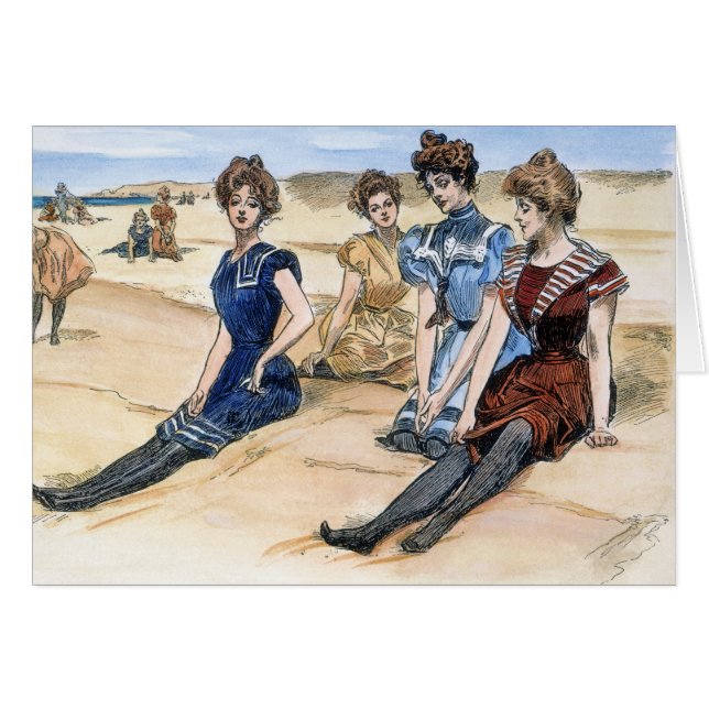 Gibson Girls On The Beach, 1900 (Devant Horizontal)