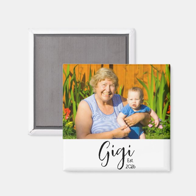 Gigi Photo Cadeau Magnet Established (Recto/Verso)