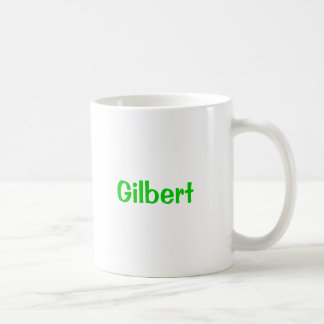 Gilbert Nom Mug Texte vert