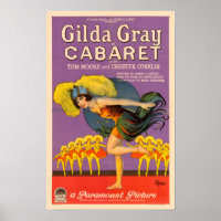 Gilda Gray Cabaret Vintage Poster
