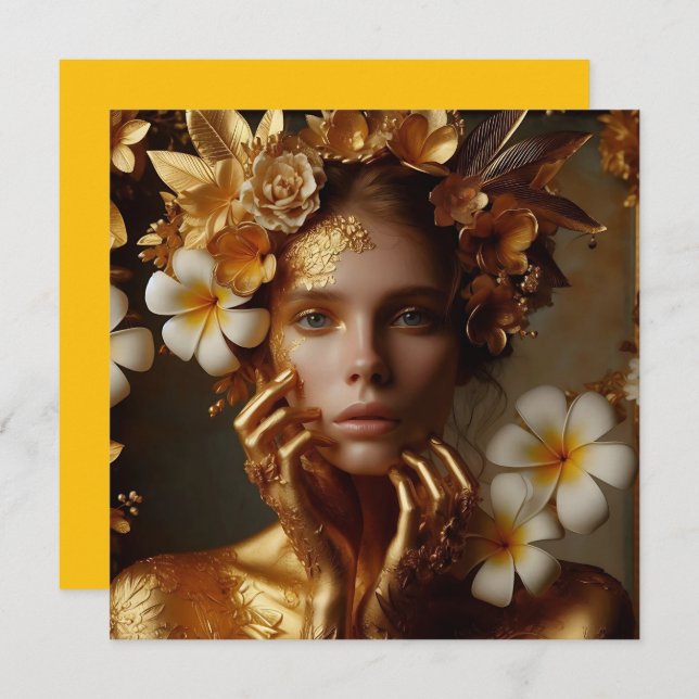 Gilded Pre-Raphaelite Woman 3 (Devant / Derrière)