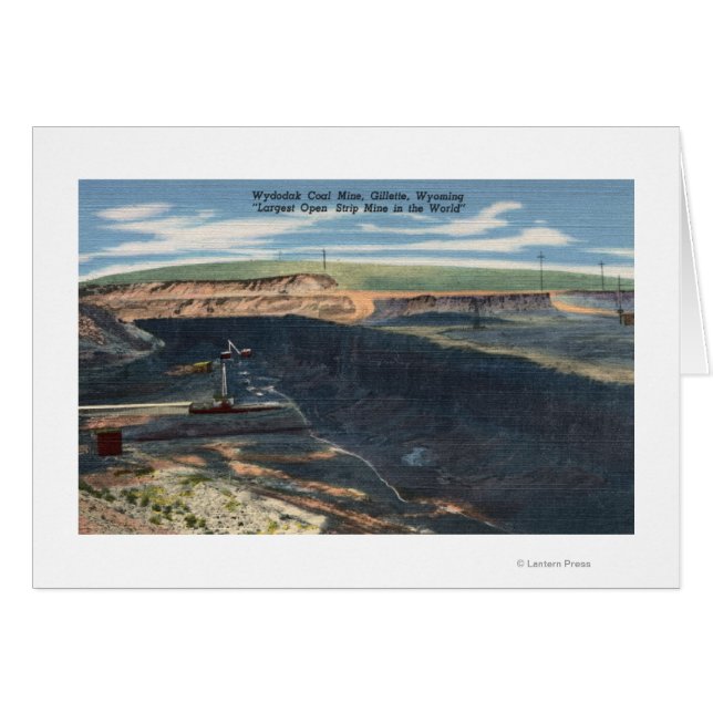 Gillette, WY - Wydodak Vue de la mine de charbon (Devant horizontal)