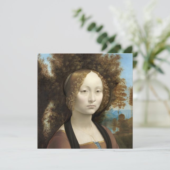 Ginevra de' Benci Leonardo da Vinci (Debout devant)