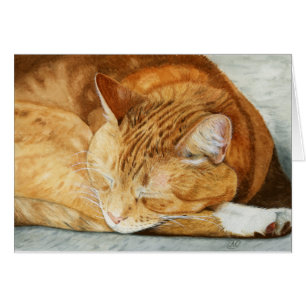 Ginger Cat - Carte de voeux pour amoureux