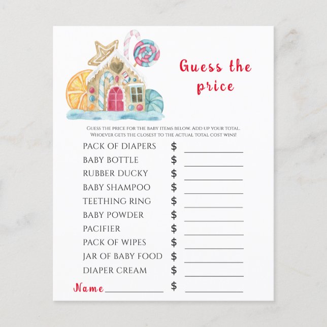 Ginger house - Price Guards Game (Devant)