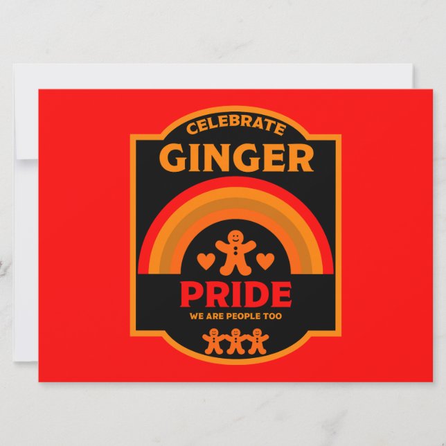 Ginger Pride Jour Mois Événements (Devant)