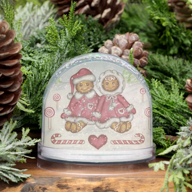 Gingerbread Cookies Snow Globe  (Hiver)
