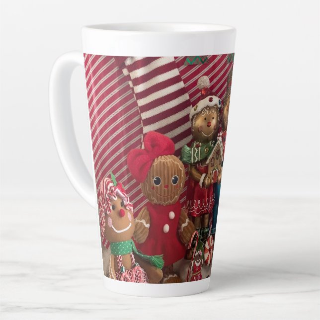 Gingerbread famille latte mug (Angle gauche)