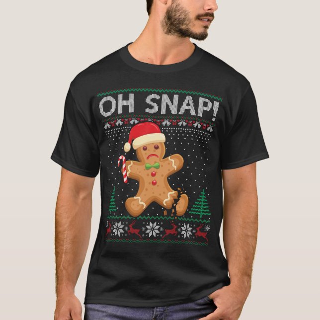 Gingerbread Homme Cookie laide Sweat Oh Snap Chris (Devant)