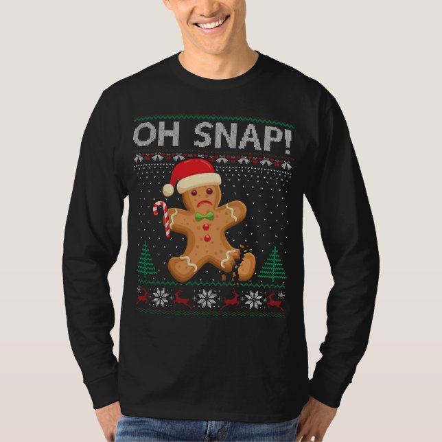 Gingerbread Homme Cookie laide Sweat Oh Snap Chris (Devant)