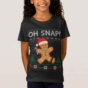 Gingerbread Homme Cookie laide Sweat Oh Snap Chris