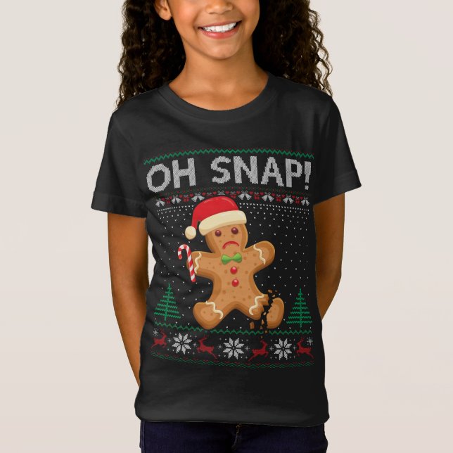 Gingerbread Homme Cookie laide Sweat Oh Snap Chris (Devant)