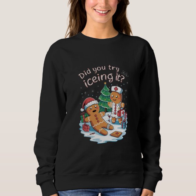 Gingerbread Homme Cookie laide Sweat Oh Snap Xmas (Devant)