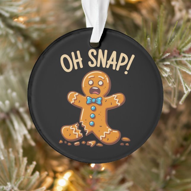 Gingerbread Man Oh Snap Christmas Cookie Baking (Arbre)