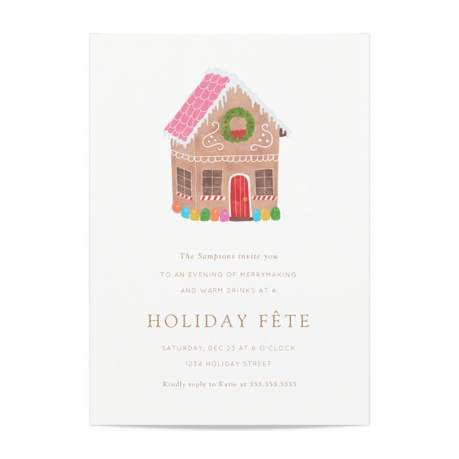 Gingerbread Street Fête Invitations (Créateur téléchargé)