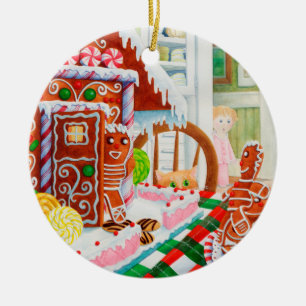 GINGERBREAD SURPRISE Cercle en céramique ornement
