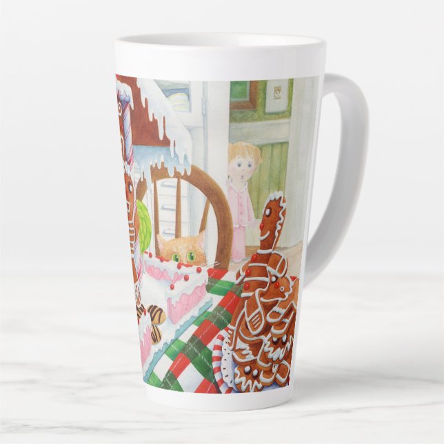GINGERBREAD SURPRISE Tall Latte Mug (Angle droit)