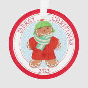 GINGERBREAD WOOLIE 2023 - Ornement du cercle acryl