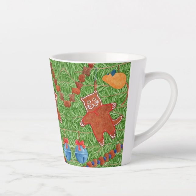 GINGERPREAD KITTE Latte Mug (Droite)