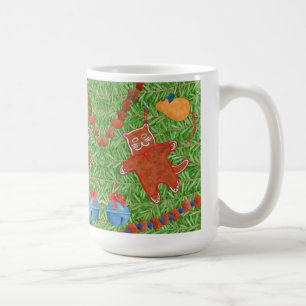GINGERPREAD KITTY Tall White Mug