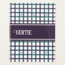 Gingham Cœur Violet