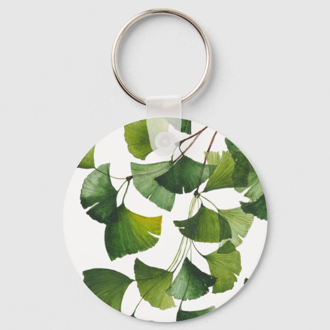 Ginkgo Biloba Vert - Porte-clés (Recto)