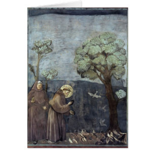 Giotto : St Francis prêchant aux oiseaux